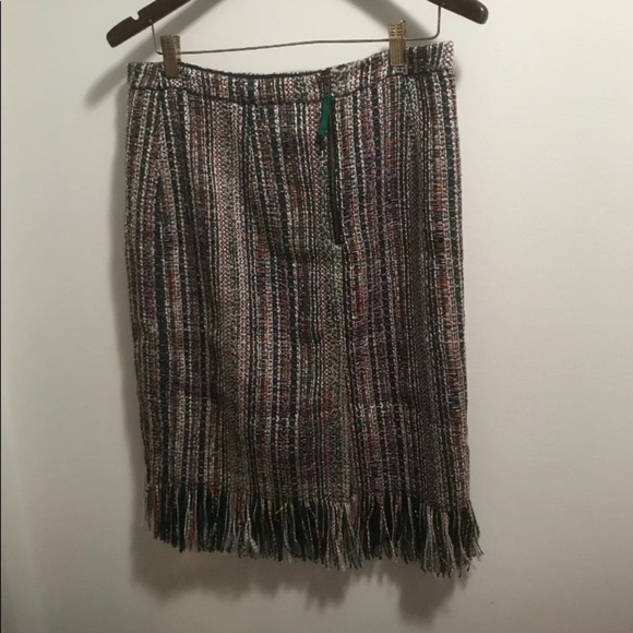 New sz 14 Anthropologie multicolor tweed skirt - Picture 4 of 10